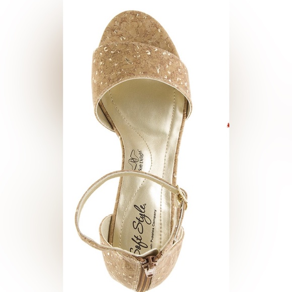 🆕 [12] NEW Hush puppies Madalyn tan and gold Metallic woman’s shoes - Picture 4 of 11